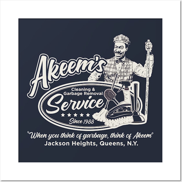 Akeem's Cleaning Service Wall Art by Alema Art